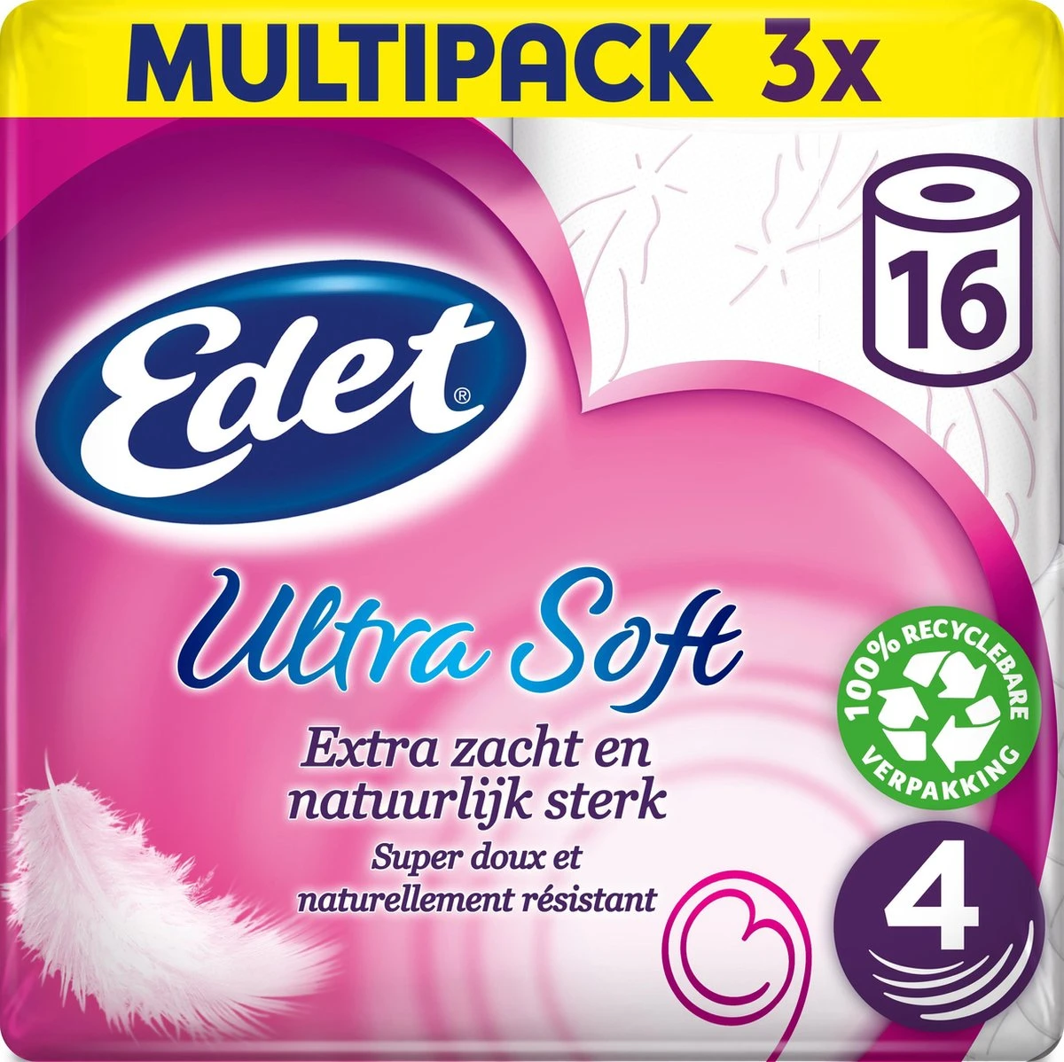 Edet Ultra Soft wc papier - 4-laags - 48 rollen Edet Ultra Soft Wc Papier - 4-laags - 48 Rollen -bol winkel 1200x1198 76
