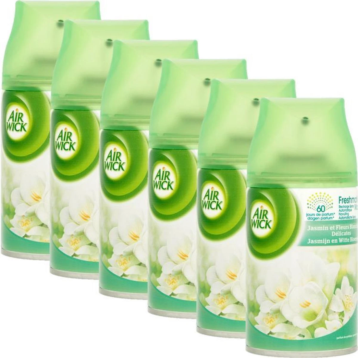 Air Wick Luchtverfrisser navulling Freshmatic Jasmijn & Witte Bloemen 6 x 250 ml Air Wick Luchtverfrisser Navulling Freshmatic Jasmijn & Witte Bloemen 6 X 250 Ml -bol winkel 1200x1198 97