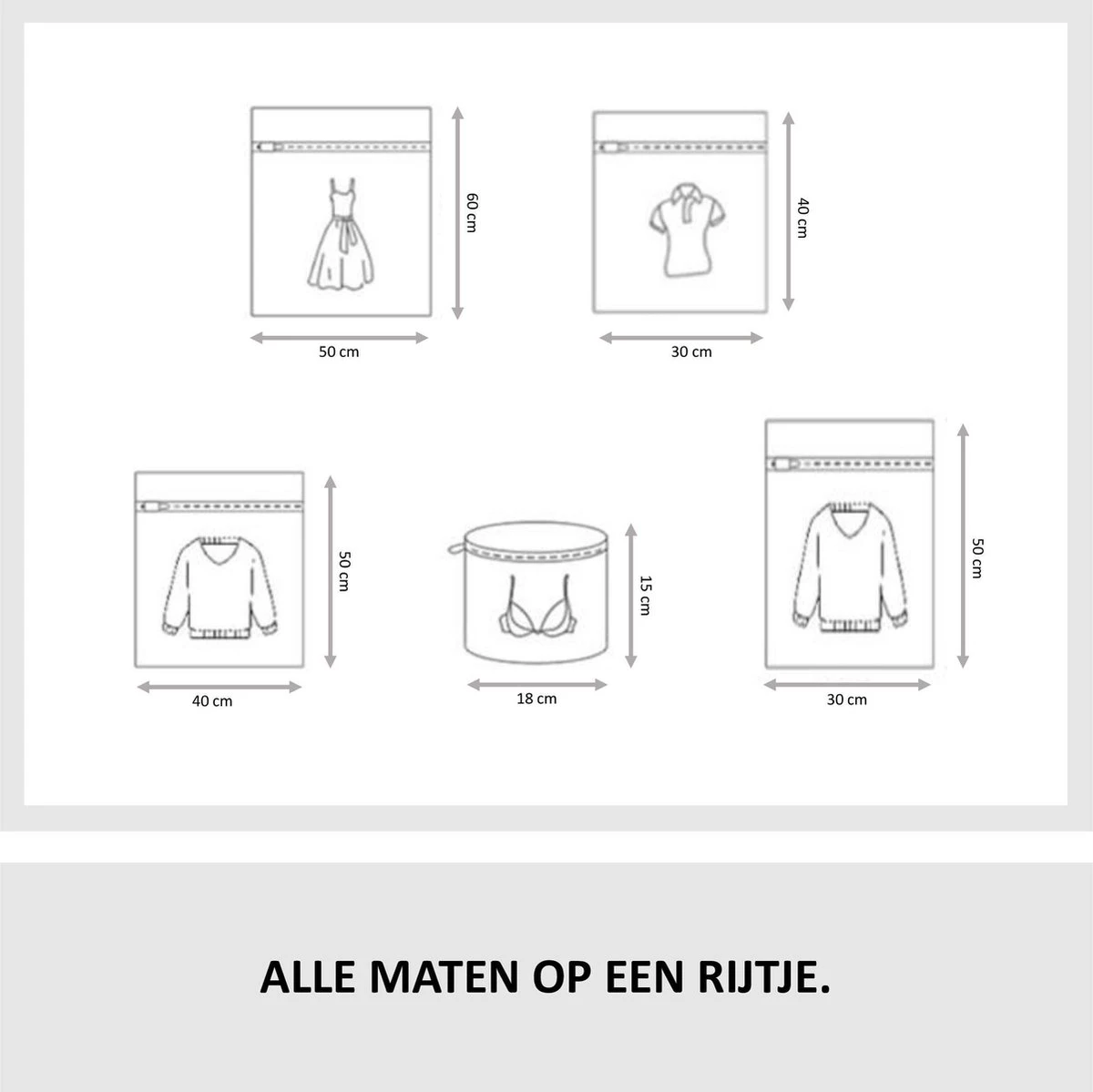 Waszakken | Set van 5 Waszakjes met Rits - Waszak - Wasnet - Kledingzakjes - BH Was Zakjes - Laundry Bag Set voor Ondergoed - Kleding - Delicaat Wasgoed - Wasmachine Zakjes - Wasgoed Merkloos Waszakken | Set Van 5 Waszakjes Met Rits - Waszak - Wasnet - Kledingzakjes - BH Was Zakjes - Laundry Bag Set Voor Ondergoed - Kleding - Delicaat Wasgoed - Wasmachine Zakjes - Wasgoed -bol winkel 1200x1199 30