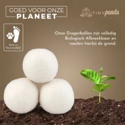 Merkloos Droger Ballen XL 8 Stuks – Zero Waste Dryer Balls - Duurzaam – Wasverzachter – Herbruikbare Drogerballen – Droogt De Was Sneller – Tiny Panda -bol winkel 1200x1199 35