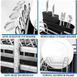 Doogo® Afdruiprek Met Bestekkorf En Lekbak Voor Keukenborden En Bestek Afdruiprek Met Draaibare Uitloop 6 Doogo® Afdruiprek Met Bestekkorf En Lekbak Voor Keukenborden En Bestek Afdruiprek Met Draaibare Uitloop -bol winkel 1200x1199 39