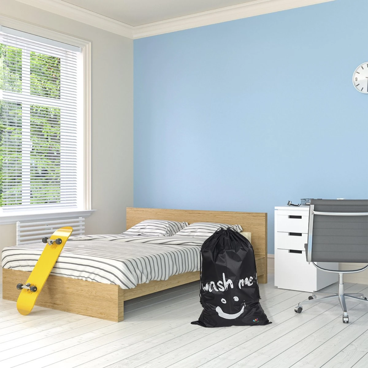 Wonair - Grote waszak - Laundry bag - Wash me - 60x90cm - Zwart - Met trekkoord Wonair - Grote Waszak - Laundry Bag - Wash Me - 60x90cm - Zwart - Met Trekkoord -bol winkel 1200x1200 1046