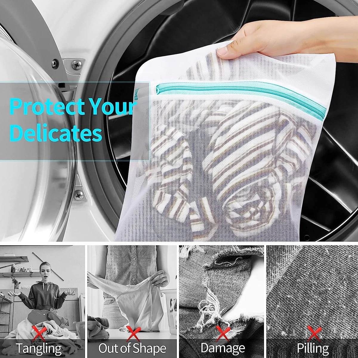 BOTC Waszakken - Wasnetten - Set van 5 - Bescherm je Wasgoed en Wasmachine - Transparant BOTC Waszakken - Wasnetten - Set Van 5 - Bescherm Je Wasgoed En Wasmachine - Transparant -bol winkel 1200x1200 1069