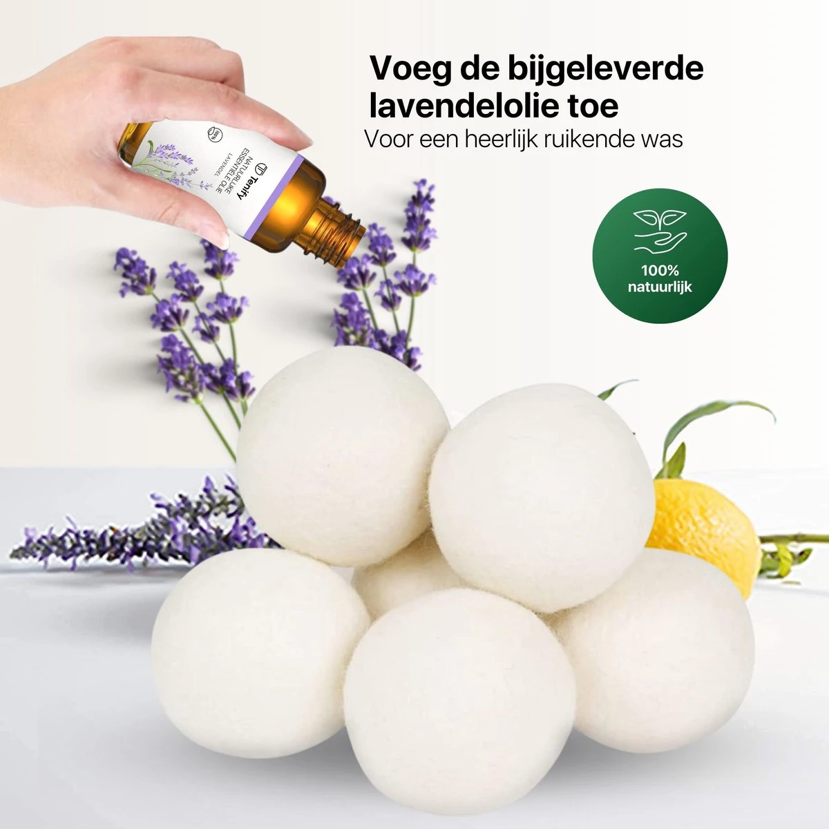 Tenify 6 XL Drogerballen + Extra Lavendel Olie - Wasbollen - Duurzaam - Schaapswol - Wasverzachter - Wasdrogerballen - Herbruikbare Droogballen - Energie Besparen Tenify 6 XL Drogerballen + Extra Lavendel Olie - Wasbollen - Duurzaam - Schaapswol - Wasverzachter - Wasdrogerballen - Herbruikbare Droogballen - Energie Besparen -bol winkel 1200x1200 1098