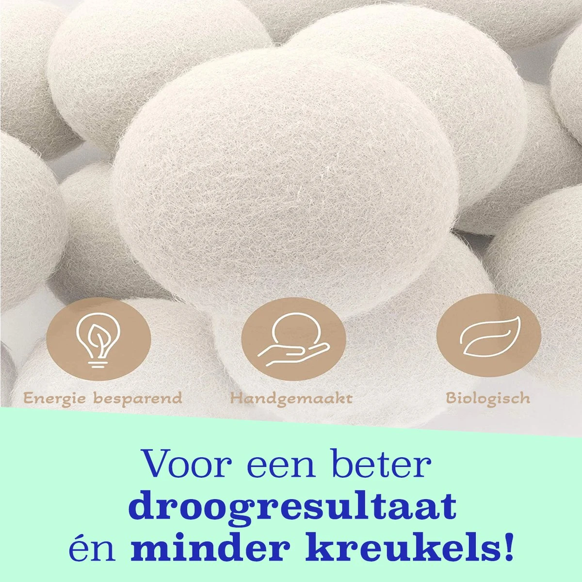Casa Calma Drogerballen (6 Stuks) - Inclusief Opbergzakje - 100% Natuurlijk Schapenwol - Droger Ballen - Zero Waste Wasverzachter Bollen - Energiebesparend Drogen met Droogbollen - Dryer Balls - Diervriendelijk & Milieuvriendelijk - Energie Besparen Casa Calma Drogerballen (6 Stuks) - Inclusief Opbergzakje - 100% Natuurlijk Schapenwol - Droger Ballen - Zero Waste Wasverzachter Bollen - Energiebesparend Drogen Met Droogbollen - Dryer Balls - Diervriendelijk & Milieuvriendelijk - Energie Besparen -bol winkel 1200x1200 1191