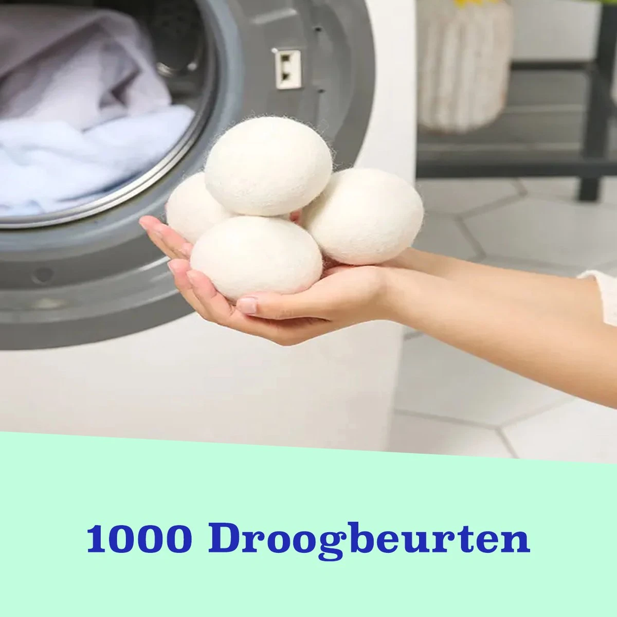 Casa Calma Drogerballen (6 Stuks) - Inclusief Opbergzakje - 100% Natuurlijk Schapenwol - Droger Ballen - Zero Waste Wasverzachter Bollen - Energiebesparend Drogen met Droogbollen - Dryer Balls - Diervriendelijk & Milieuvriendelijk - Energie Besparen Casa Calma Drogerballen (6 Stuks) - Inclusief Opbergzakje - 100% Natuurlijk Schapenwol - Droger Ballen - Zero Waste Wasverzachter Bollen - Energiebesparend Drogen Met Droogbollen - Dryer Balls - Diervriendelijk & Milieuvriendelijk - Energie Besparen -bol winkel 1200x1200 1192