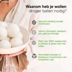 Drogerballen - Droogballen Voor Wasdrogers - Wasdrogerballen, Wasbollen & Wasballen - 100% Diervriendelijk, Duurzaam & Herbruikbaar - Duurzaam Cadeau - Energie Besparen - RWS Wol & Zero Waste - 6 Stuks Van Zivanto 2 Drogerballen - Droogballen Voor Wasdrogers - Wasdrogerballen, Wasbollen & Wasballen - 100% Diervriendelijk, Duurzaam & Herbruikbaar - Duurzaam Cadeau - Energie Besparen - RWS Wol & Zero Waste - 6 Stuks Van Zivanto -bol winkel 1200x1200 1227