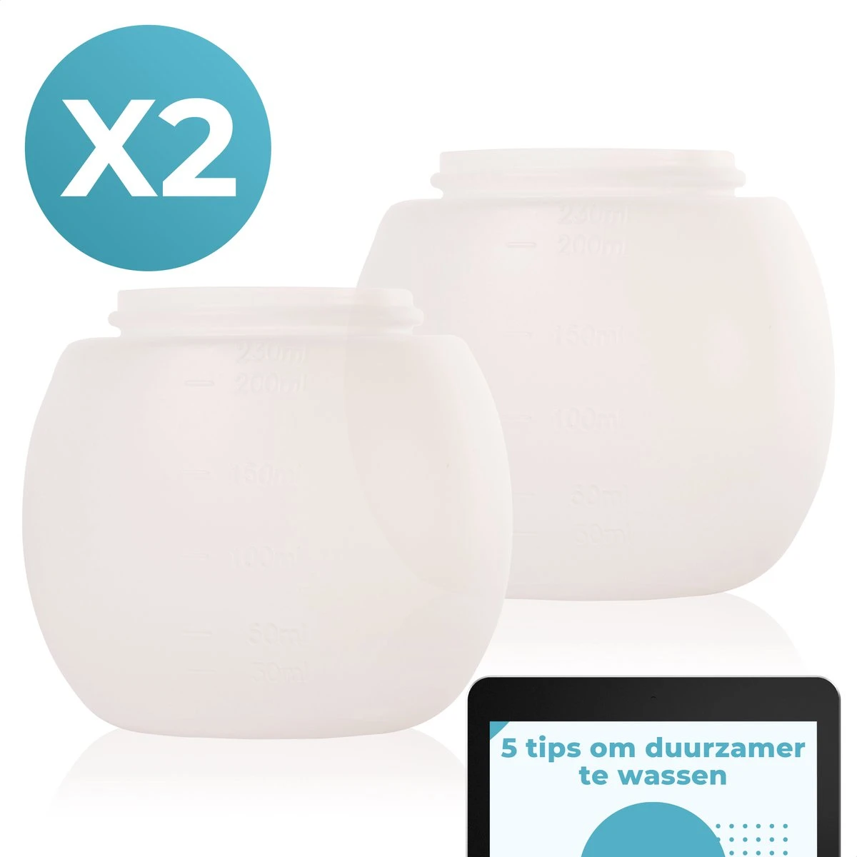 FAVE Doseerbol - Wasbollen - Drogerbollen - Transparant - Doseerdop - 230ml - 2 stuks - inclusief e-book FAVE Doseerbol - Wasbollen - Drogerbollen - Transparant - Doseerdop - 230ml - 2 Stuks - Inclusief E-book -bol winkel 1200x1200 1253