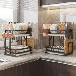 TammaT - Afdruiprek Met Lekbak 2 Laags – Inklapbaar - Afwasrek – Met 2 Lekbakken – Extra Accessories Voor Servies En Snijplanken - RVS - 38x35x26,5cm 8 TammaT - Afdruiprek Met Lekbak 2 Laags – Inklapbaar - Afwasrek – Met 2 Lekbakken – Extra Accessories Voor Servies En Snijplanken - RVS - 38x35x26,5cm -bol winkel 1200x1200 1369