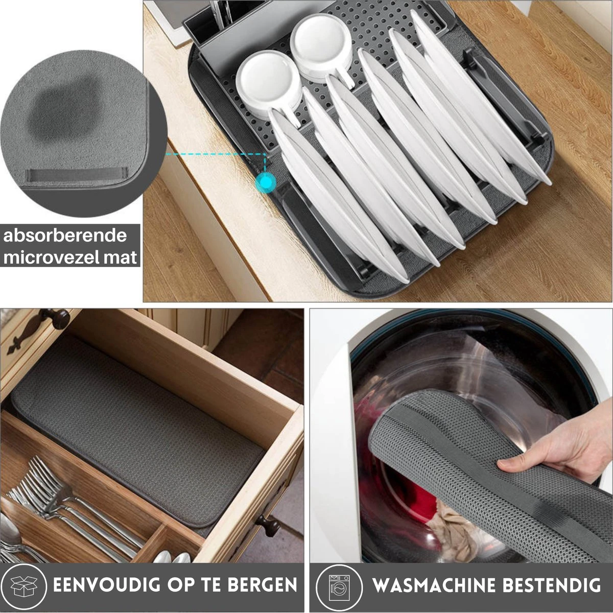 Afdruiprek met lekbak - Inclusief Afdruipmat - Opvouwbaar - Afwasrek met uitneembare bestekhouder - Voor Bestek, Borden, Pannen en Schalen Afdruiprek Met Lekbak - Inclusief Afdruipmat - Opvouwbaar - Afwasrek Met Uitneembare Bestekhouder - Voor Bestek, Borden, Pannen En Schalen -bol winkel 1200x1200 1416