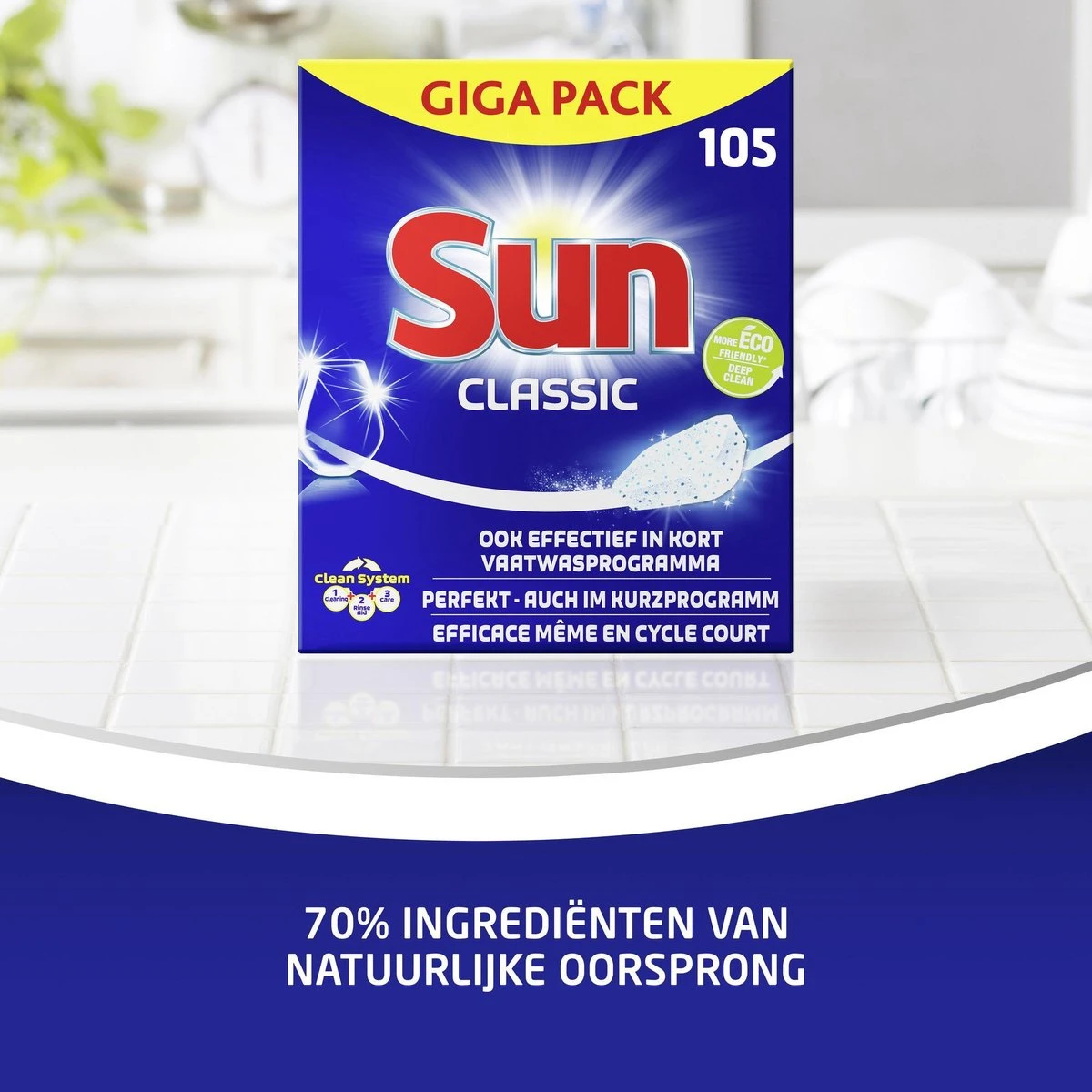 Sun Vaatwastabletten Classic - 105 stuks - Voordeelverpakking SUN® Sun Vaatwastabletten Classic - 105 Stuks - Voordeelverpakking -bol winkel 1200x1200 1428