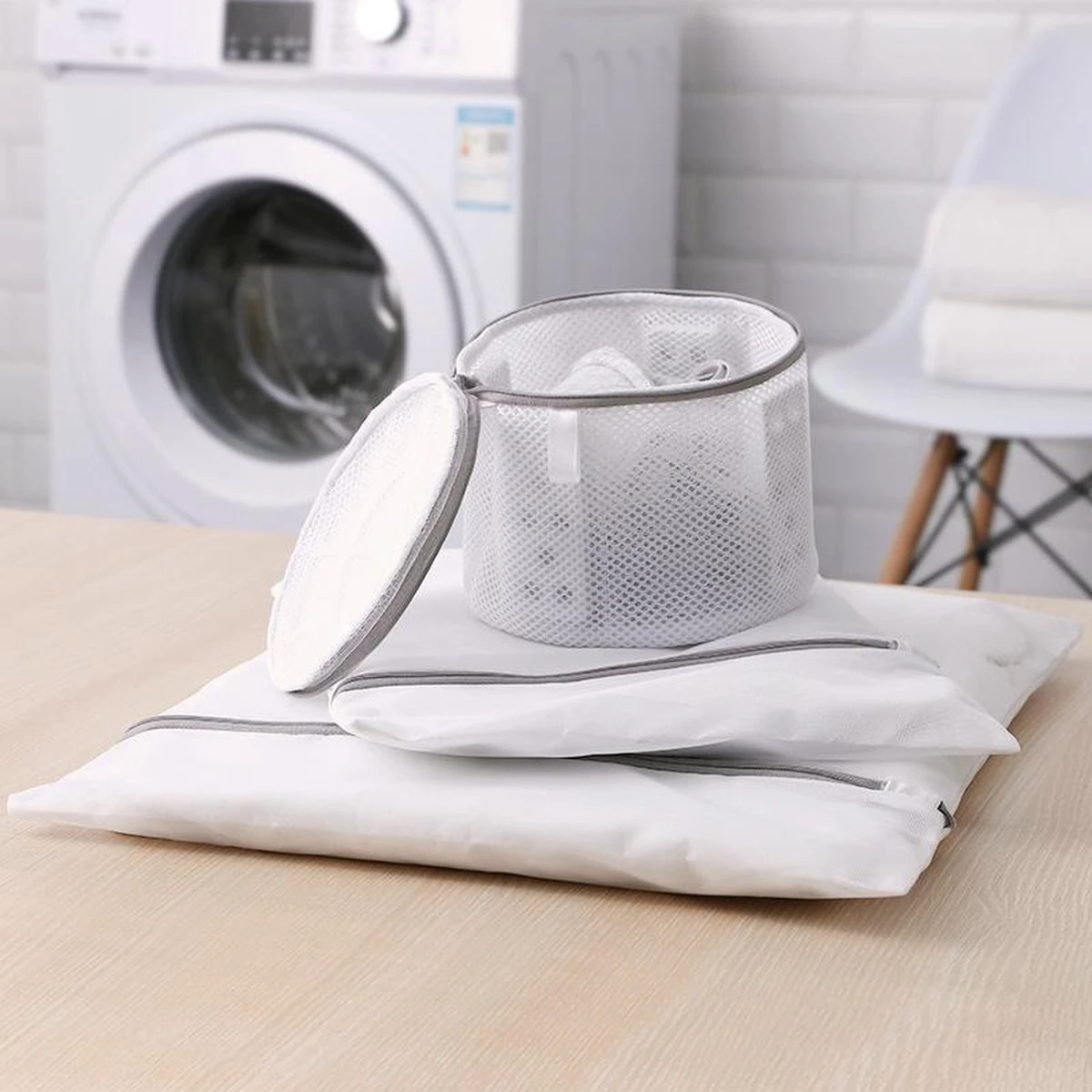 Waszak 4 Delig - 1x groot (50x60 cm) - 1x middel ( 40x50cm) - 1x normaal (30x40cm) - 1x BH (17x15cm) Merkloos Waszak 4 Delig - 1x Groot (50x60 Cm) - 1x Middel ( 40x50cm) - 1x Normaal (30x40cm) - 1x BH (17x15cm) -bol winkel 1200x1200 143