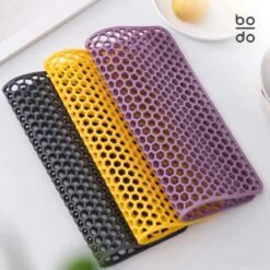 BODO Gootsteenmat Siliconen Donker Grijs - 34.5 X 34.5 Cm - Keuken Accessoires - Gootsteen Beschermer - Onderzetters Siliconen - Anti Kras -bol winkel 1200x1200 1689