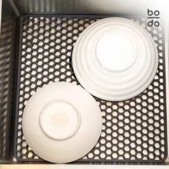 BODO Gootsteenmat Siliconen Donker Grijs - 30.5 X 30.5 Cm - Keuken Accessoires - Gootsteen Beschermer - Onderzetters Siliconen - Anti Kras - Gootsteen Accessoires -bol winkel 1200x1200 1694