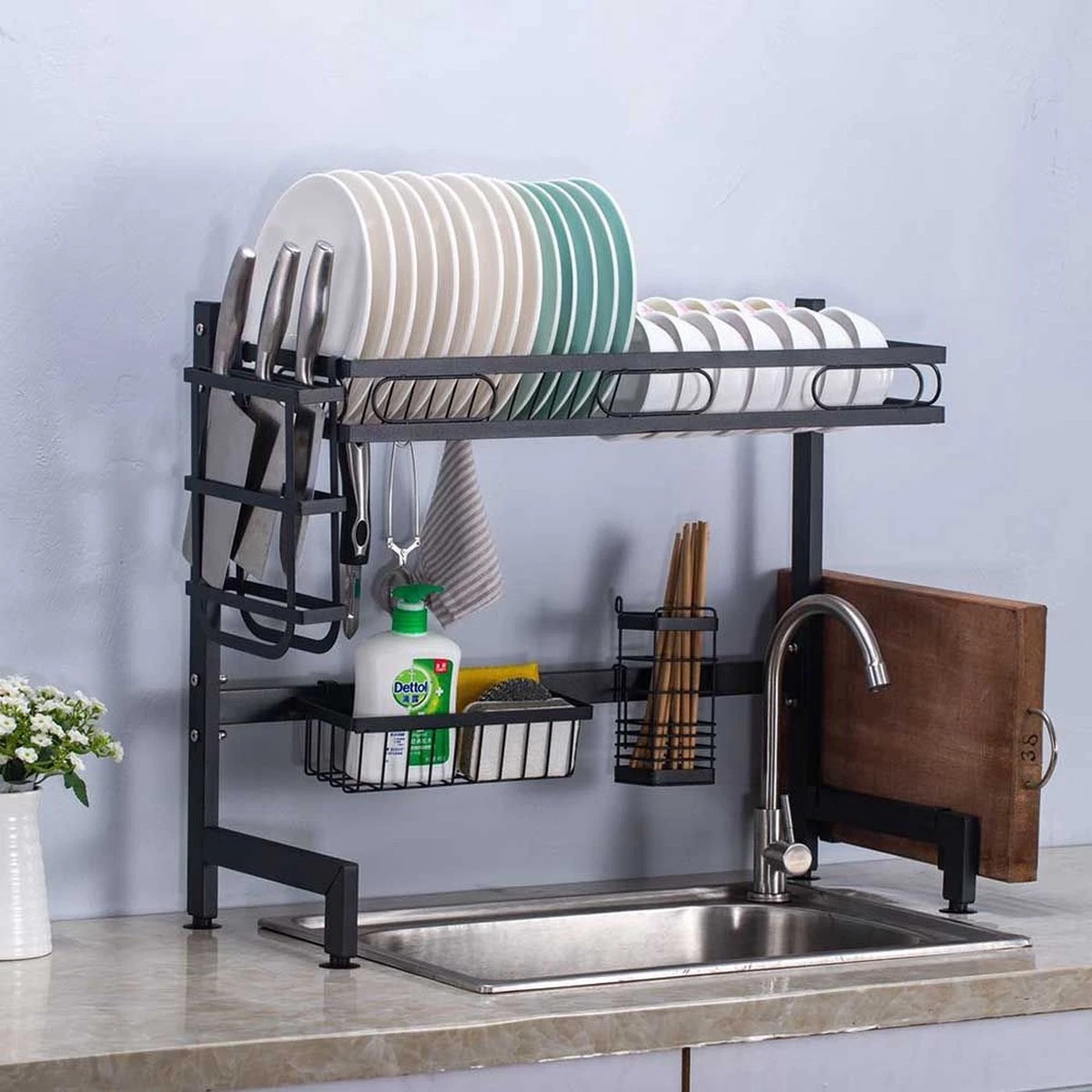 Afdruiprek voor boven gootsteen - keukenhulp - keukenrek - industriële look - bordenrek Afdruiprek Voor Boven Gootsteen - Keukenhulp - Keukenrek - Industriële Look - Bordenrek -bol winkel 1200x1200 1720