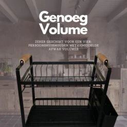 Afdruiprek - Zwart/ Met Flexibele Water Afvoer/ Borden, Pannen Bestek/ RVS/ Lichtgewicht/ Lekbak/ Luxe Uitvoering 3 Afdruiprek - Zwart/ Met Flexibele Water Afvoer/ Borden, Pannen Bestek/ RVS/ Lichtgewicht/ Lekbak/ Luxe Uitvoering -bol winkel 1200x1200 1731