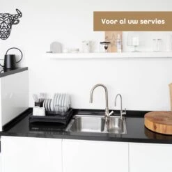 Baulk® - Afdruiprek - Afdruiprek Met Lekbak - Afwas - Droogrek Afwas - RVS - Bestekbak - Modern -bol winkel 1200x1200 1760