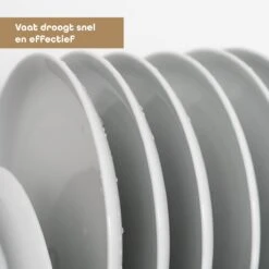 Baulk® - Afdruiprek - Afdruiprek Met Lekbak - Afwas - Droogrek Afwas - RVS - Bestekbak - Modern -bol winkel 1200x1200 1762