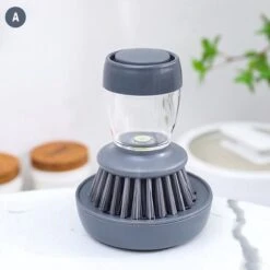 Afwasborstel Met Zeepdispenser – Met 3 Verschillende Opzet Stukken – Inclusief Houder – Grijs – Afwas Borstel Zeepreservoir – Zeep Handborstel – Doseerpomp – Afwasmiddel Dispenser – Navulbaar -bol winkel 1200x1200 1805