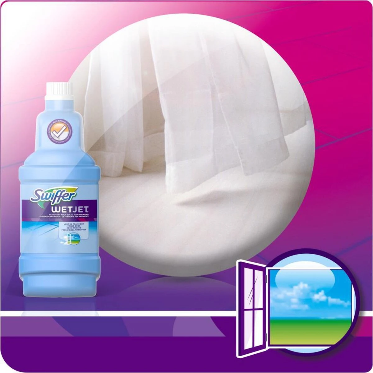 Swiffer WetJet Alles-In-Een Dweilsysteem Reinigingsmiddel - 1.25 liter Swiffer WetJet Alles-In-Een Dweilsysteem Reinigingsmiddel - 1.25 Liter -bol winkel 1200x1200 2158