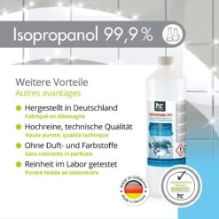 Isopropyl Alcohol - Isopropanol - IPA - Isopropyl - 99,9% Zuiver - 1000ml - Inclusief Trechter 4 Isopropyl Alcohol - Isopropanol - IPA - Isopropyl - 99,9% Zuiver - 1000ml - Inclusief Trechter -bol winkel 1200x1200 2187