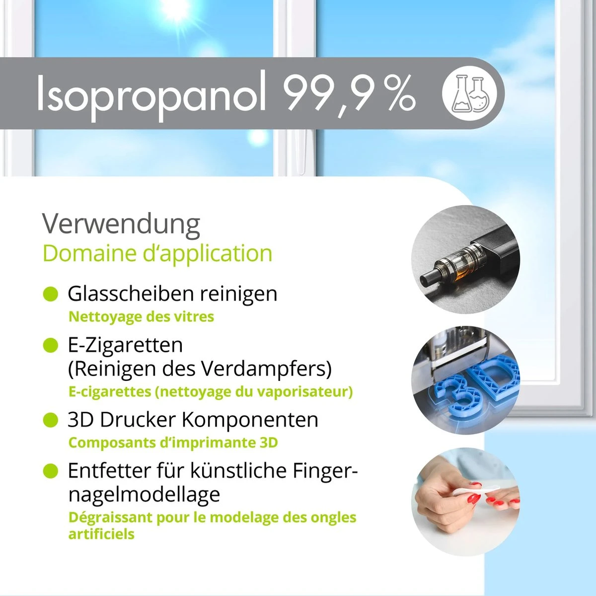 Isopropyl Alcohol - Isopropanol - IPA - Isopropyl - 99,9% Zuiver - 1000ml - Inclusief Trechter Isopropyl Alcohol - Isopropanol - IPA - Isopropyl - 99,9% Zuiver - 1000ml - Inclusief Trechter -bol winkel 1200x1200 2188