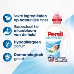 Persil® Persil Sensitive Gel - Vloeibaar Wasmiddel - Baby En Gevoelige Huid - Voordeelverpakking - 6 X 20 Wasbeurten -bol winkel 1200x1200 350