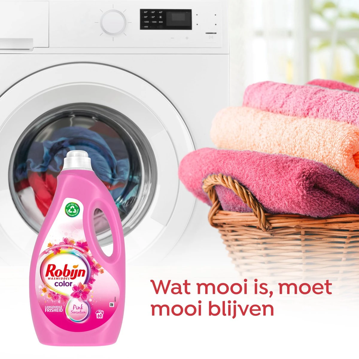Robijn Color Pink Sensation Vloeibaar Wasmiddel 60 wasbeurten Robijn Color Pink Sensation Vloeibaar Wasmiddel 60 Wasbeurten -bol winkel 1200x1200 644