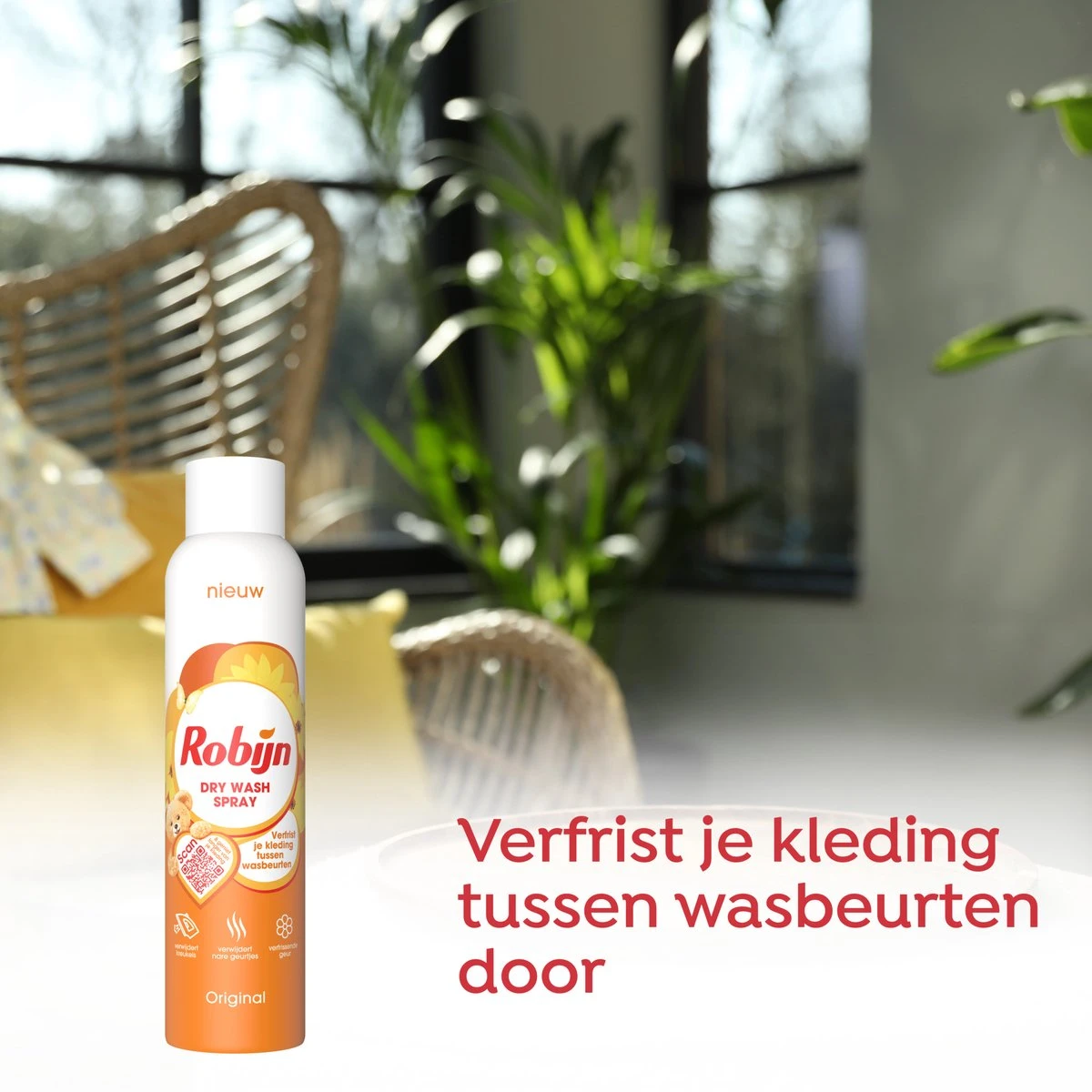 Robijn Original Dry Wash Spray - 6 x 200 ml - Voordeelverpakking Robijn Original Dry Wash Spray - 6 X 200 Ml - Voordeelverpakking -bol winkel 1200x1200 733