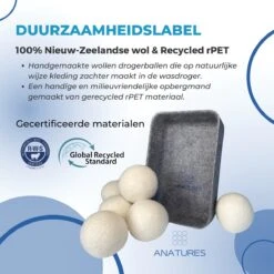 ANATURES Wollen XL Drogerballen 6 Stuks In Opbergmand – Herbruikbare Droogballen Wasdroger – Nieuw Zeelands RWS Schaapswol - Wasdrogerballen Duurzaam – Natuurlijke Wasverzachter 10 ANATURES Wollen XL Drogerballen 6 Stuks In Opbergmand – Herbruikbare Droogballen Wasdroger – Nieuw Zeelands RWS Schaapswol - Wasdrogerballen Duurzaam – Natuurlijke Wasverzachter -bol winkel 1200x1200 76