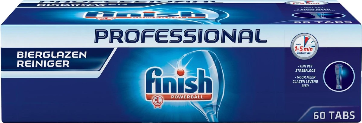 Finish Professional Bierglasreiniger 60 tabs Finish Professional Bierglasreiniger 60 Tabs -bol winkel