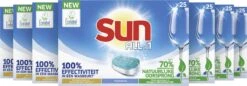 SUN® Sun All-in-1 Normaal Vaatwastabletten - 7 X 25 Tabletten - Voordeelverpakking -bol winkel 1200x417 1