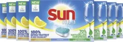 SUN® Sun All-In-1 Citroen Vaatwastabletten - 7 X 24 Tabletten - Voordeelverpakking -bol winkel 1200x417