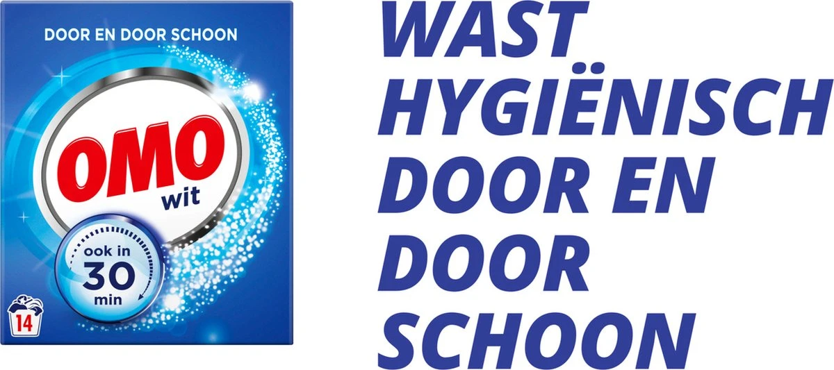 Omo Wit Waspoeder - 6 x 14 wasbeurten - Voordeelverpakking Omo Wit Waspoeder - 6 X 14 Wasbeurten - Voordeelverpakking -bol winkel