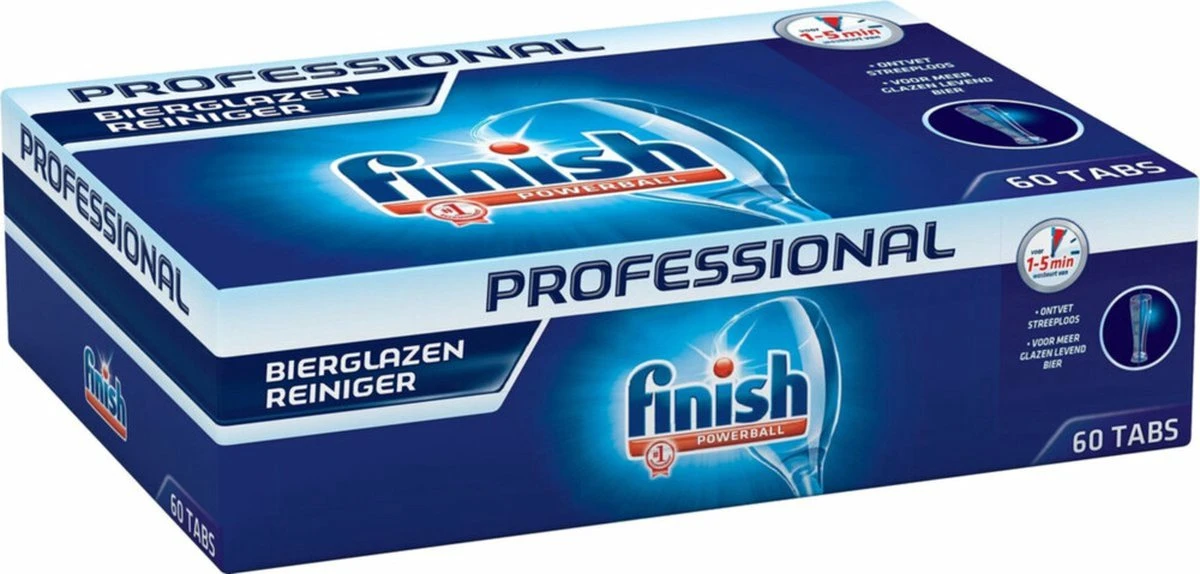 Finish Professional Bierglasreiniger 60 tabs Finish Professional Bierglasreiniger 60 Tabs -bol winkel