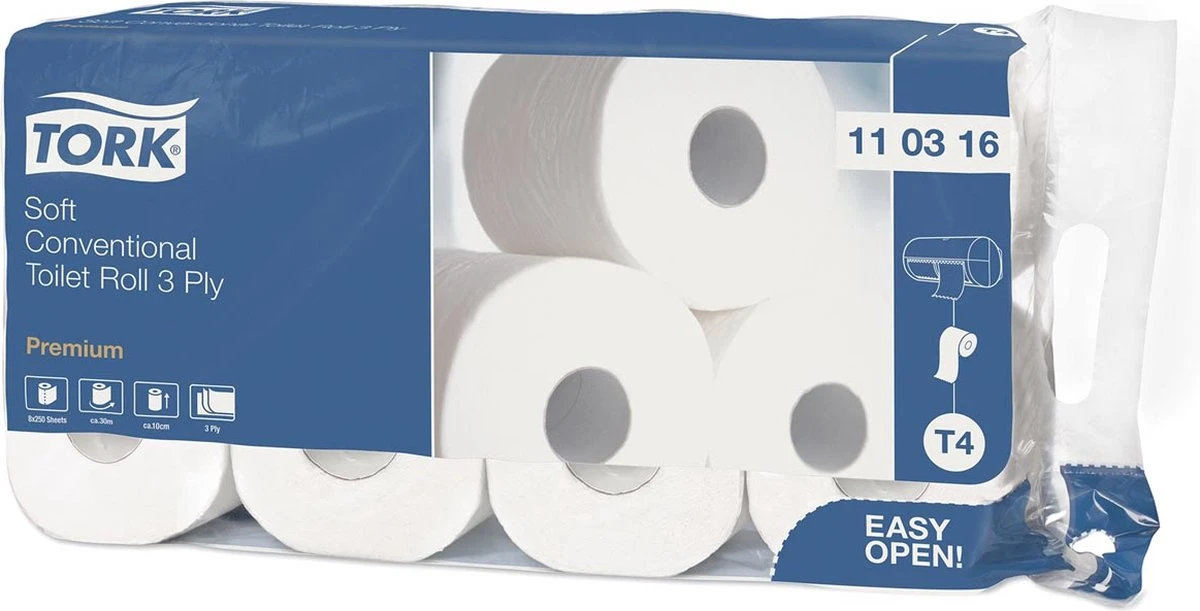 Tork Traditioneel Toiletpapier 3-laags Wit 250 Vel T4 Premium Tork Traditioneel Toiletpapier 3-laags Wit 250 Vel T4 Premium -bol winkel 1200x611 6