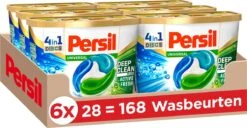 Persil® Persil 4in1 Discs Universal Wascapsules - Wasmiddel Capsules - Voordeelverpakking - 6 X 28 Wasbeurten