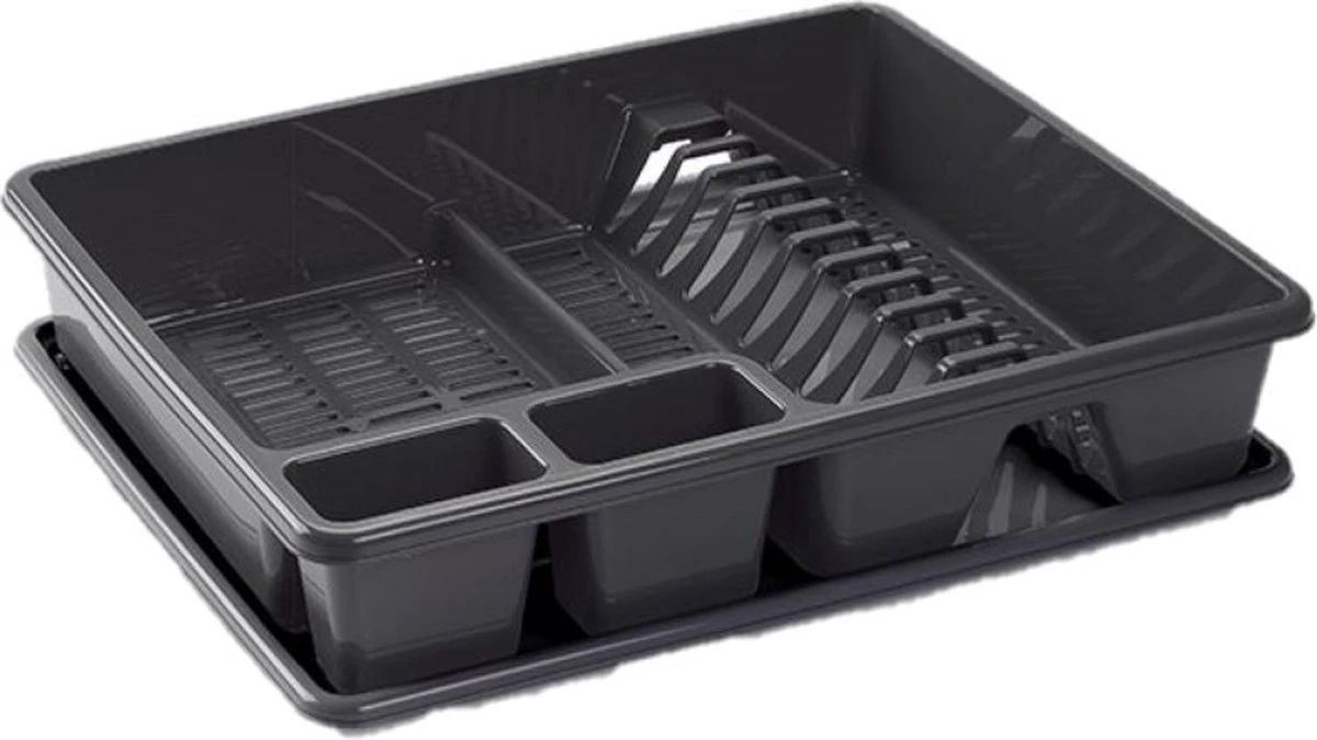 Afwas afdruiprek donkergrijs kunststof 48 x 38 x 9 cm - Afwassen/drogen met lekbak Afwas Afdruiprek Donkergrijs Kunststof 48 X 38 X 9 Cm - Afwassen/drogen Met Lekbak -bol winkel 1200x674 3