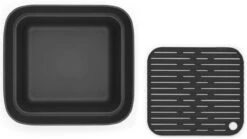 Brabantia SinkSide Afwasbak Vierkant - Met Afdruipschaal - Dark Grey -bol winkel 1200x675