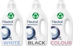 Neutral Neutral Wasmiddel Pakket Parfumvrij En Hypoallergeen Wit + Zwart + Kleur Zorgt Voor De Gevoelige Huid én Voor Het Milieu (1+1+1) X 20 Wasbeurten -bol winkel 1200x753 1