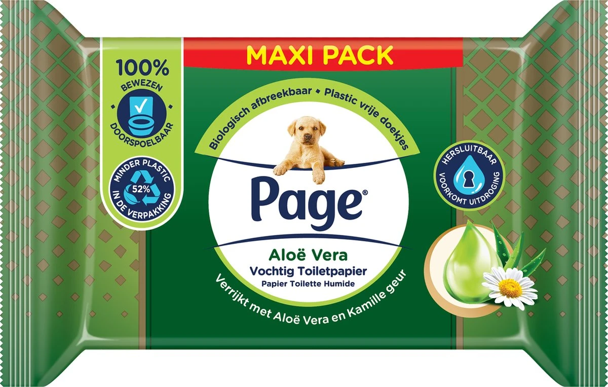 Page vochtig toiletpapier - 6 x 74 stuks - Aloë Vera maxi vochtig wc papier - voordeelverpakking Page Vochtig Toiletpapier - 6 X 74 Stuks - Aloë Vera Maxi Vochtig Wc Papier - Voordeelverpakking -bol winkel 1200x763 3