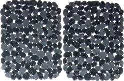 Merkloos Papillon - Gootsteenmat - 40x30 Cm - Kiezels Zwart -bol winkel 1200x786 3