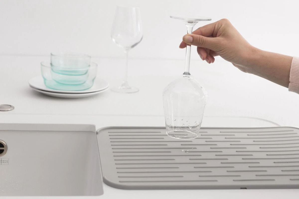 Brabantia SinkSide Afdruipmat - Siliconen - Mid Grey Brabantia SinkSide Afdruipmat - Siliconen - Mid Grey -bol winkel 1200x799 11