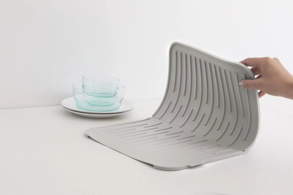 Brabantia SinkSide Afdruipmat - Siliconen - Mid Grey Brabantia SinkSide Afdruipmat - Siliconen - Mid Grey -bol winkel 1200x799 13