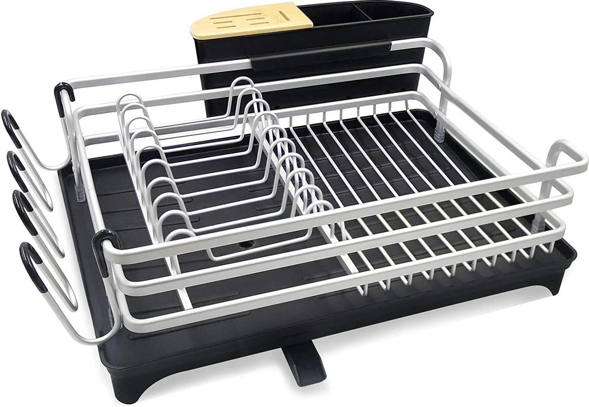 Doogo® Afdruiprek met bestekkorf en lekbak voor keukenborden en bestek Afdruiprek met draaibare uitloop Doogo® Afdruiprek Met Bestekkorf En Lekbak Voor Keukenborden En Bestek Afdruiprek Met Draaibare Uitloop -bol winkel 1200x830 1