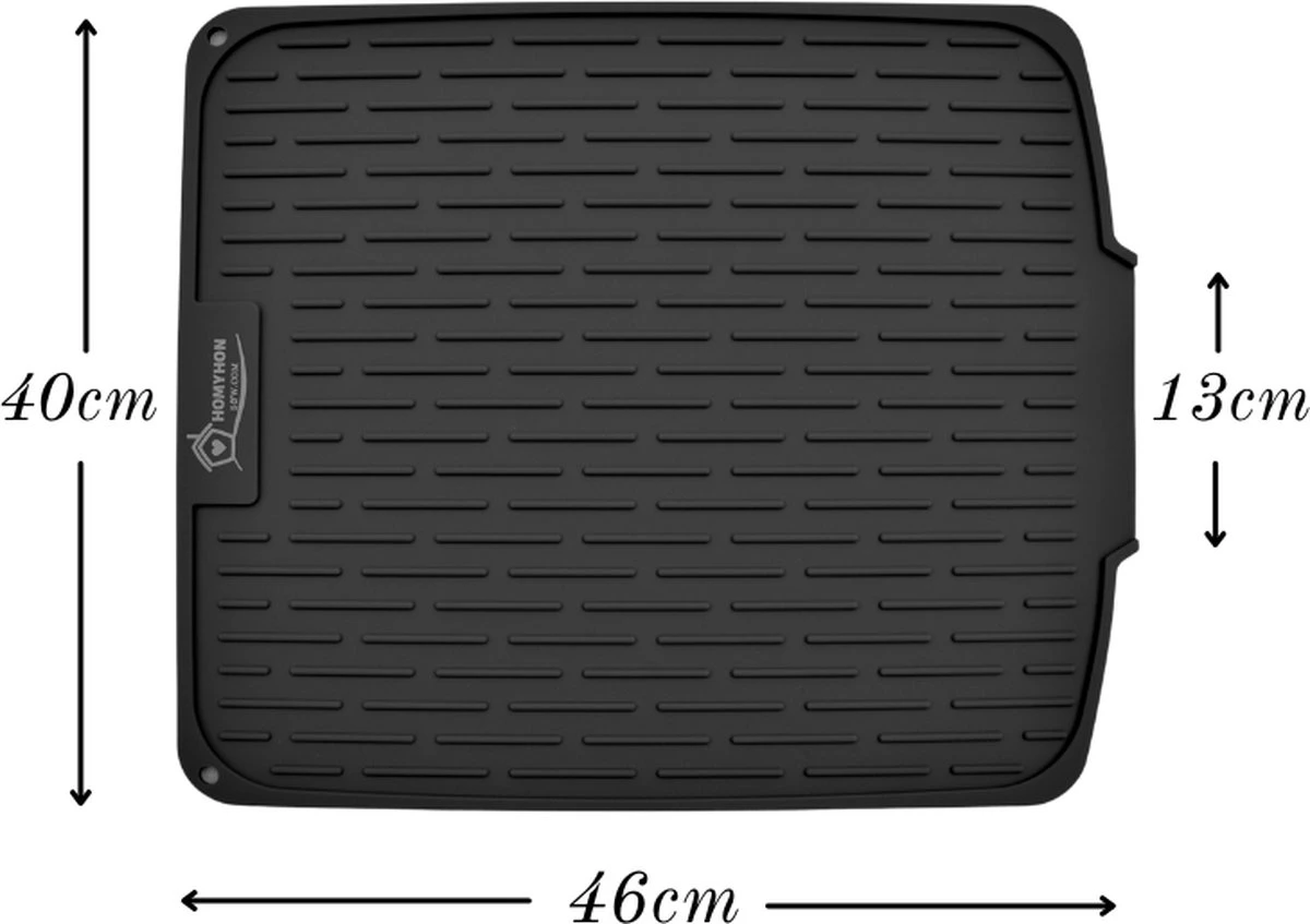 HOMYHON Afdruipmat -Afdruipmat Siliconen -Pannenonderzetter- Antislip -Hittebestendig - Aanrecht Mat -Siliconen Mat - 40 X 46 cm - Zwart HOMYHON Afdruipmat -Afdruipmat Siliconen -Pannenonderzetter- Antislip -Hittebestendig - Aanrecht Mat -Siliconen Mat - 40 X 46 Cm - Zwart -bol winkel 1200x847 2