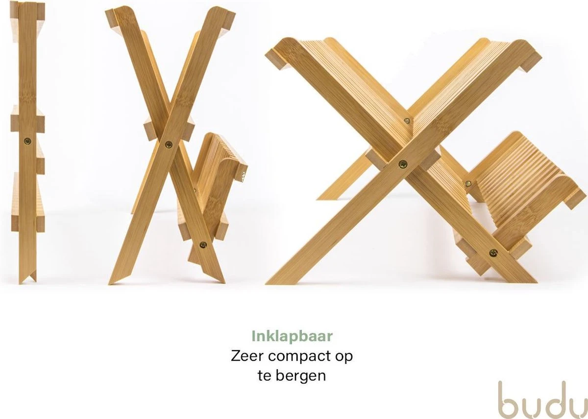 Budu Afdruiprek - Afdruiprekje van bamboe hout - Afdruiprek voor afwas - Vaatwasrek - Keukenrek - Inklapbaar - Opvouwbaar - Budu Afdruiprek - Afdruiprekje Van Bamboe Hout - Afdruiprek Voor Afwas - Vaatwasrek - Keukenrek - Inklapbaar - Opvouwbaar - -bol winkel 1200x856 2