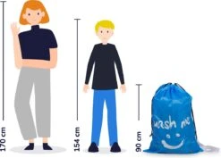 Wonair - Grote Waszak - 60x90cm - Hemelsblauw - Met Trekkoord En Draagband 6 Wonair - Grote Waszak - 60x90cm - Hemelsblauw - Met Trekkoord En Draagband -bol winkel 1200x860