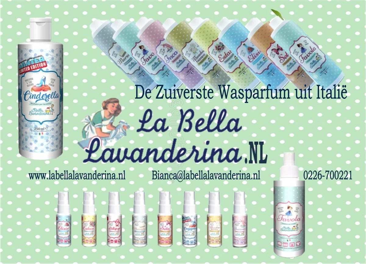 Wasparfum La Bella Lavanderina, Proefpakket Wasparfum La Bella Lavanderina, Proefpakket -bol winkel 1200x865 2