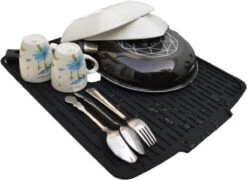 HOMYHON Afdruipmat -Afdruipmat Siliconen -Pannenonderzetter- Antislip -Hittebestendig - Aanrecht Mat -Siliconen Mat - 40 X 46 Cm - Zwart 2 HOMYHON Afdruipmat -Afdruipmat Siliconen -Pannenonderzetter- Antislip -Hittebestendig - Aanrecht Mat -Siliconen Mat - 40 X 46 Cm - Zwart -bol winkel 1200x876 1